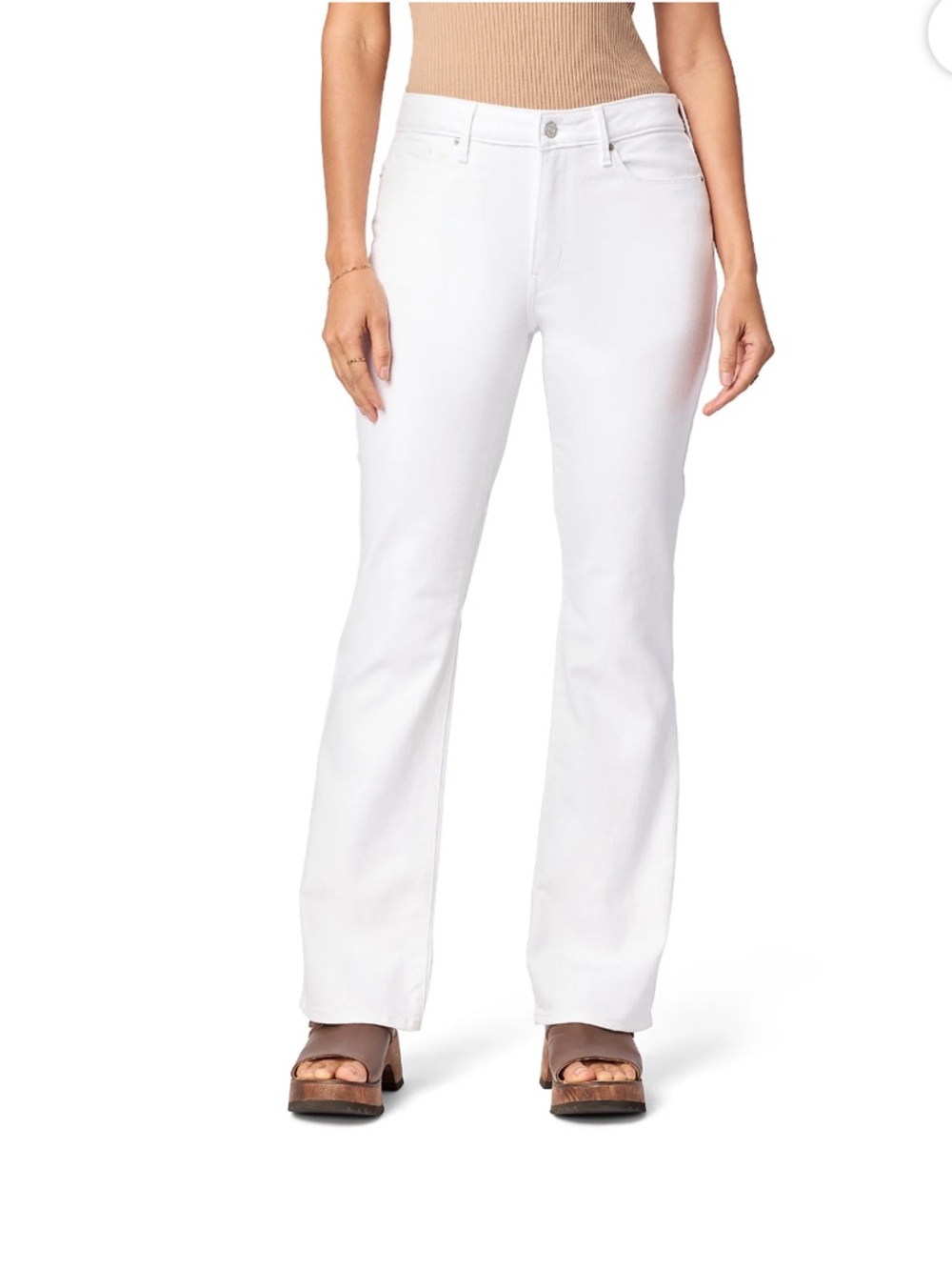 Levi's White Mid-Rise BootCut Flare Jeans - Picture 2 of 15